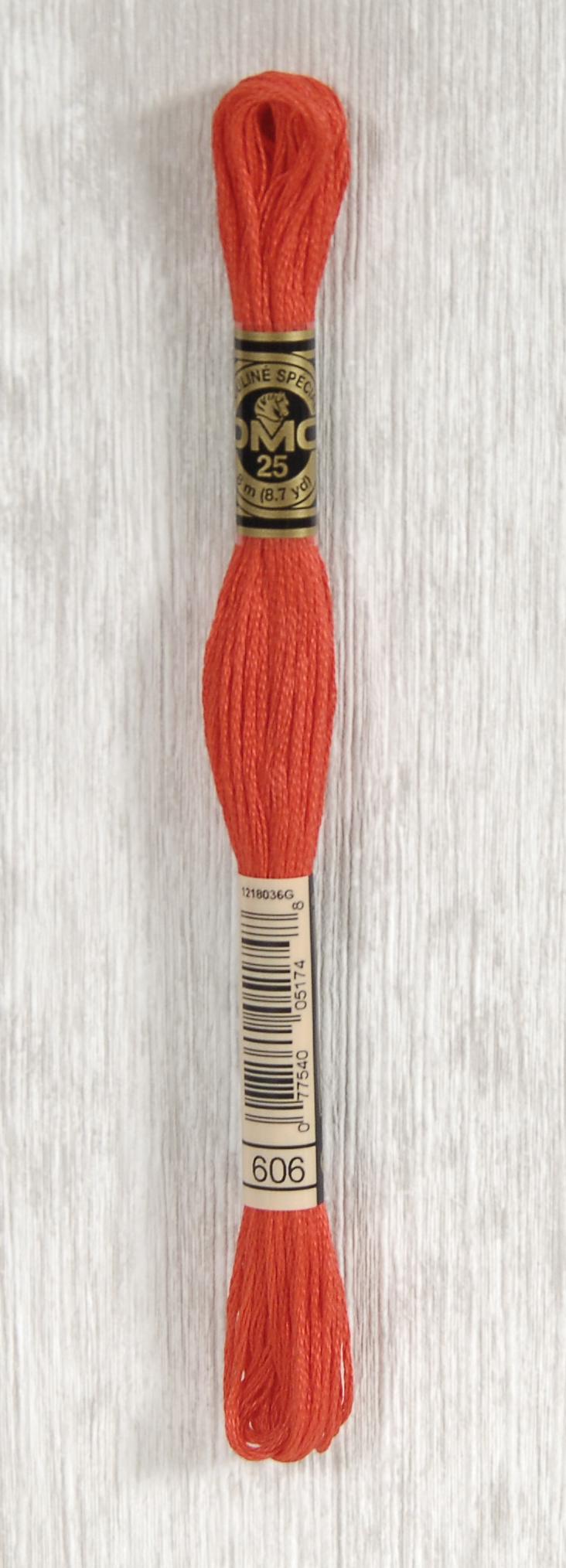 DMC Mouliné Spécial 25 Broderigarn - Farve 606 Tilbud!