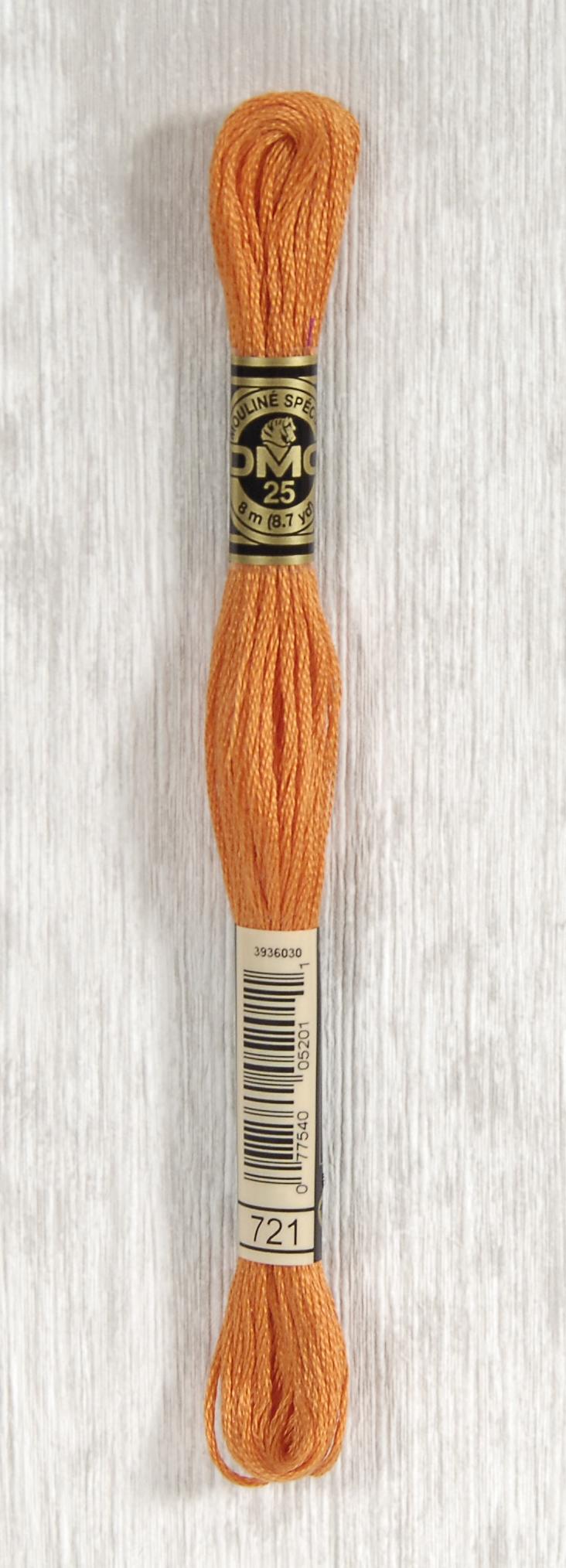 DMC Mouliné Spécial 25 Broderigarn - Farve 721 på tilbud!
