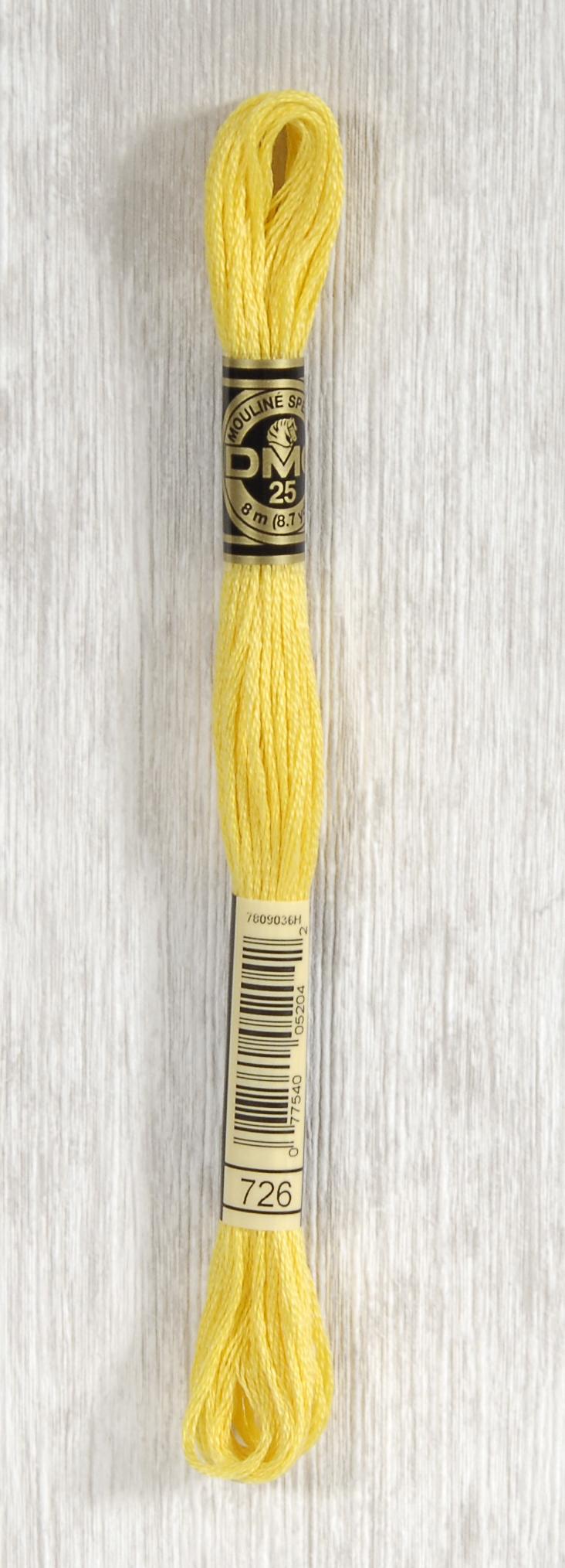DMC Mouliné Spécial 25 Broderigarn - Farve 726 Tilbud!