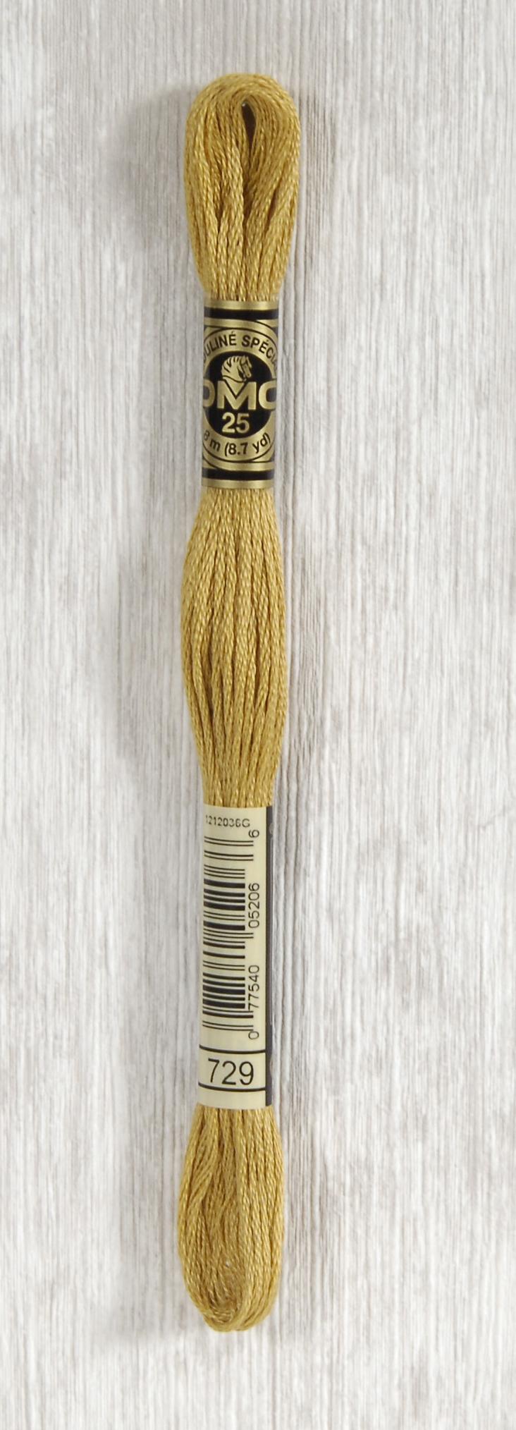 DMC Mouliné Spécial 25 Broderigarn - Farve 729 Tilbud!