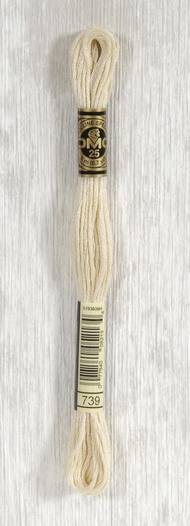 DMC Mouliné Spécial 25 Broderigarn - Farve 739 på tilbud!