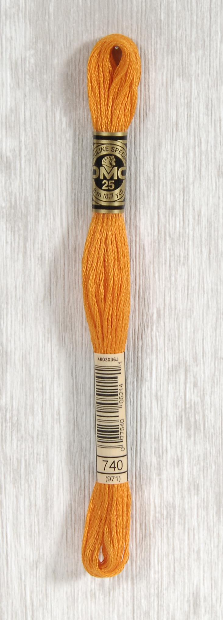 DMC Mouliné Spécial 25 Broderigarn - Farve 740 på tilbud!