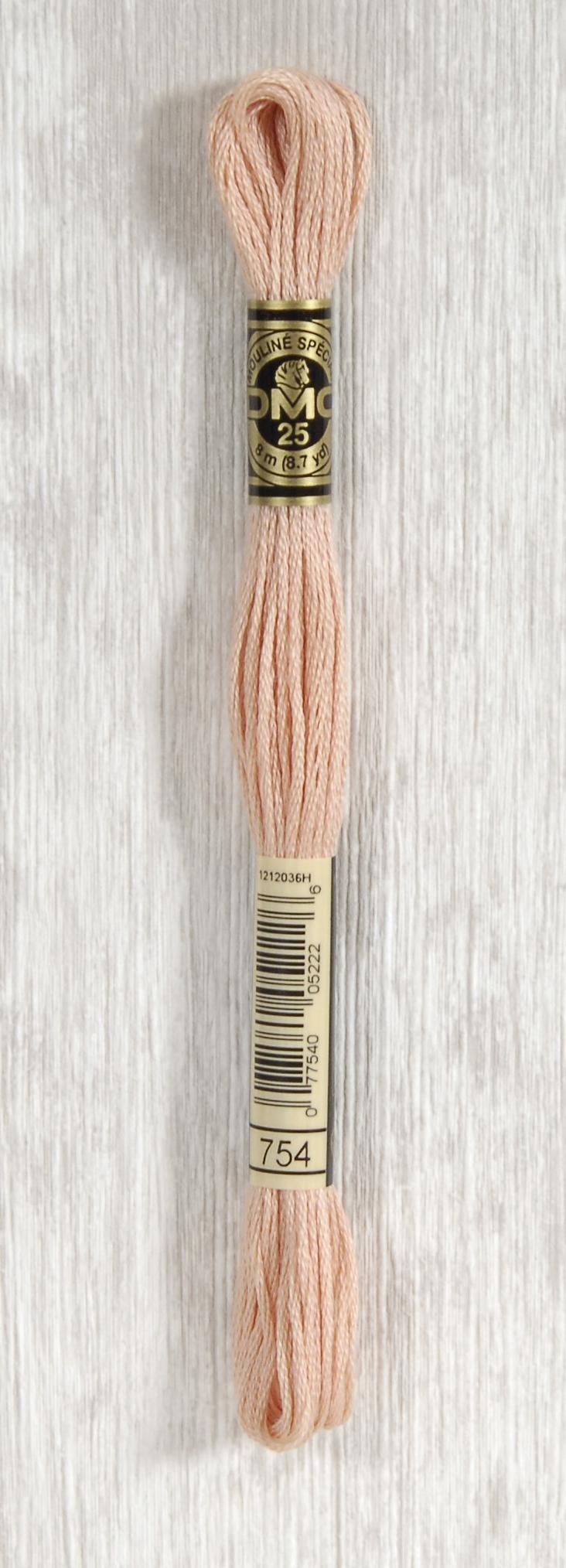 DMC Mouliné Spécial 25 Broderigarn - Farve 754