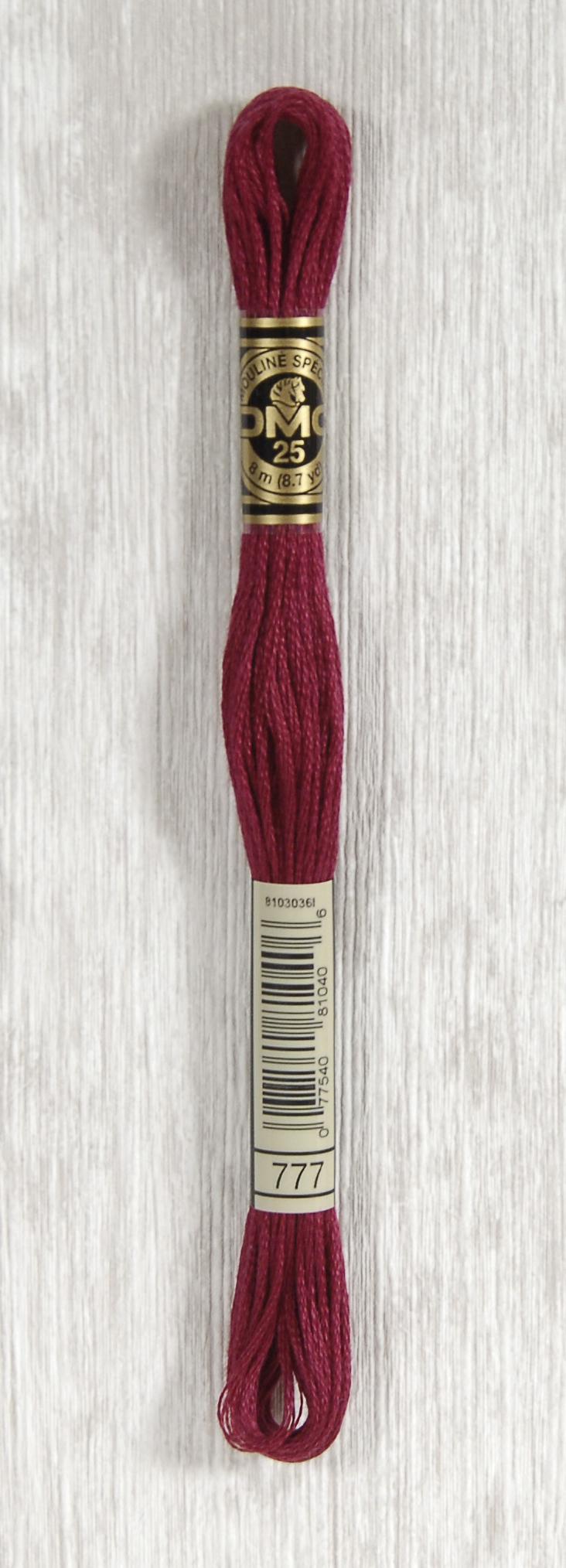 DMC Mouliné Spécial 25 Broderigarn - Farve 777 på tilbud!