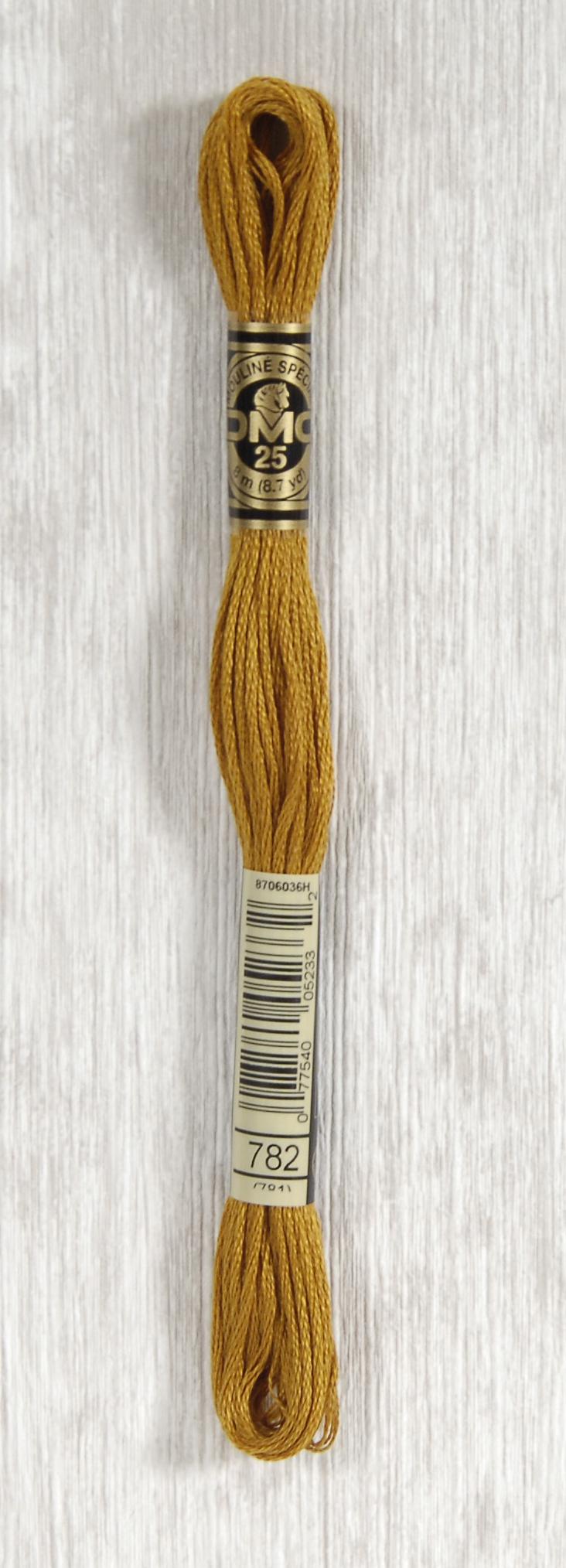 DMC Mouliné Spécial 25 Broderigarn - Farve 782 Tilbud!