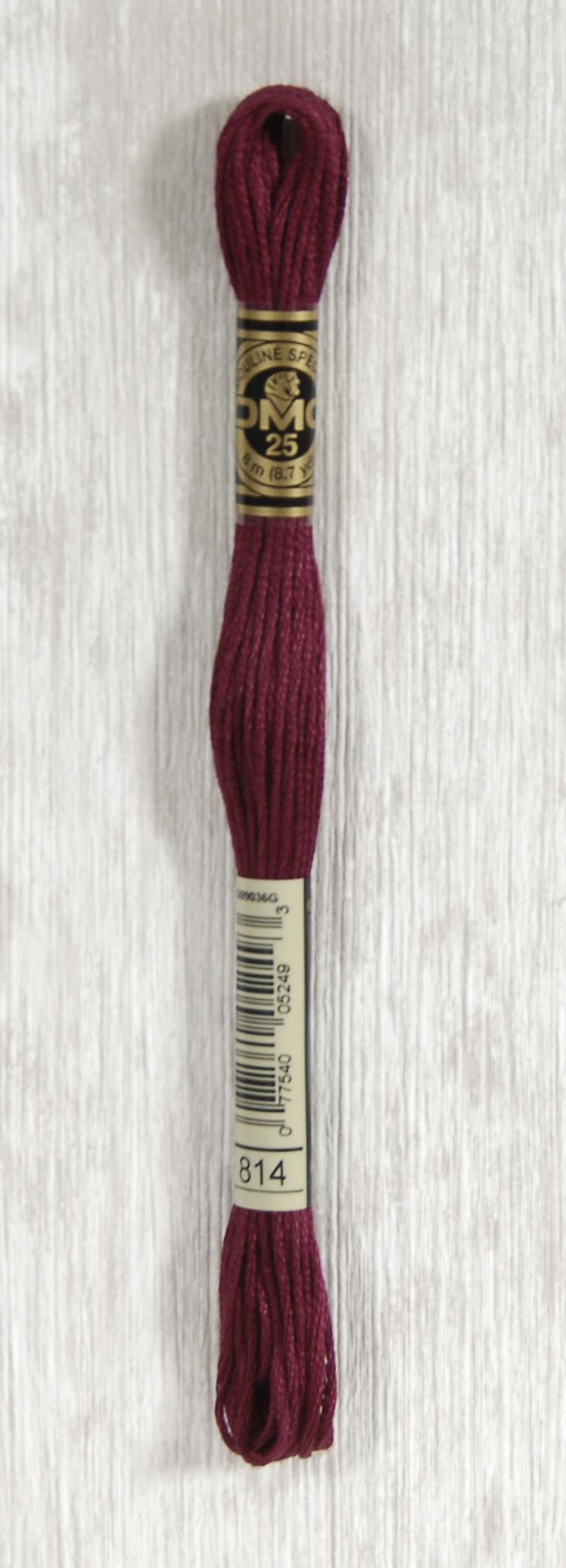 DMC Mouliné Spécial 25 Broderigarn - Farve 814 Tilbud!