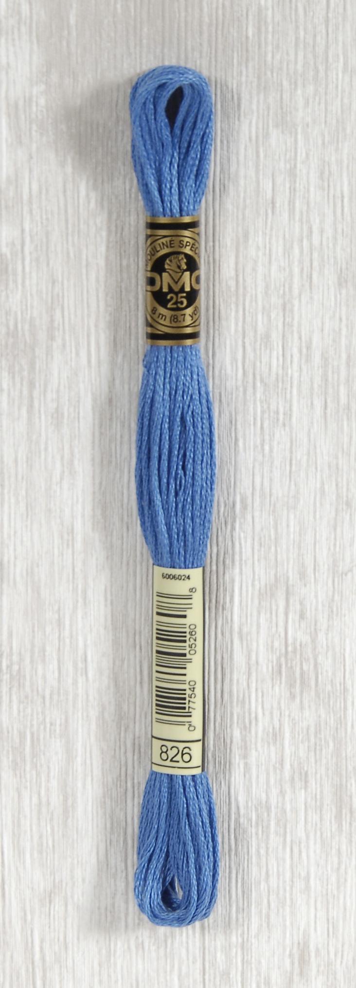 DMC Mouliné Spécial 25 Broderigarn - Farve 826 Tilbud!