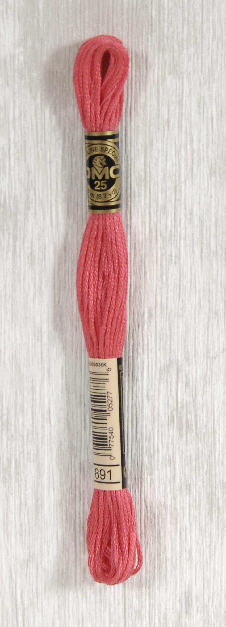 DMC Mouliné Spécial 25 Broderigarn - Farve 891 Tilbud!