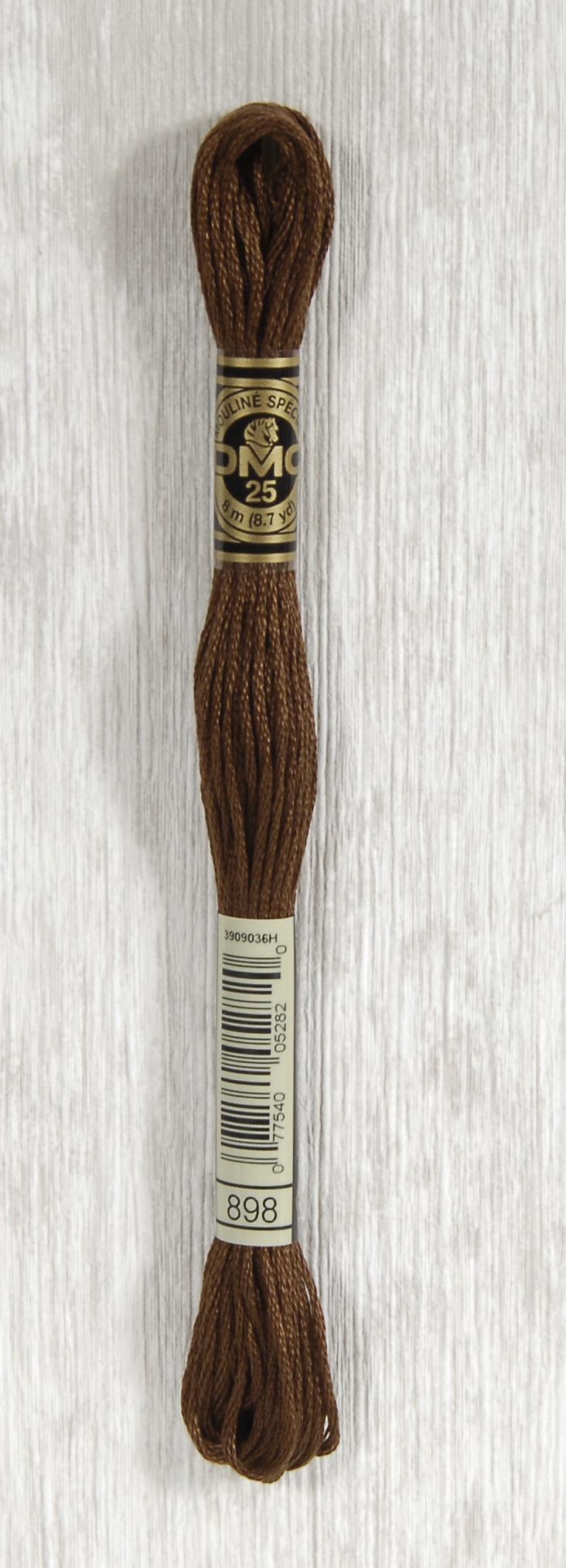 DMC Mouliné Spécial 25 Broderigarn - Farve 898 på tilbud!