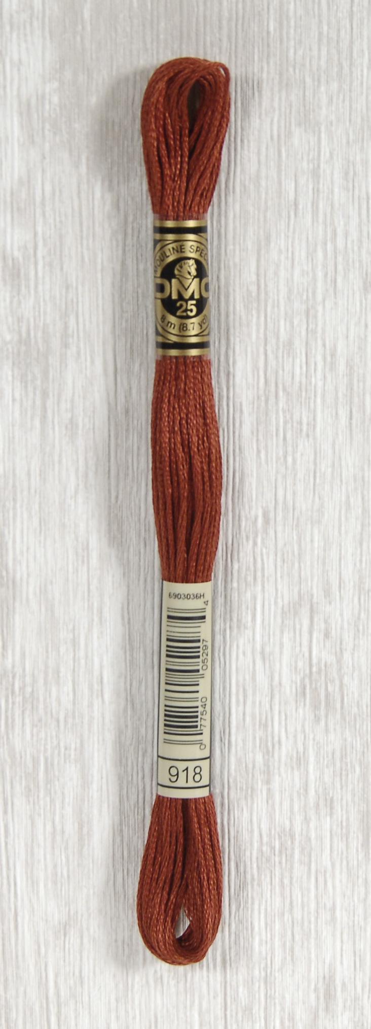 DMC Mouliné Spécial 25 Broderigarn - Farve 918 Tilbud!