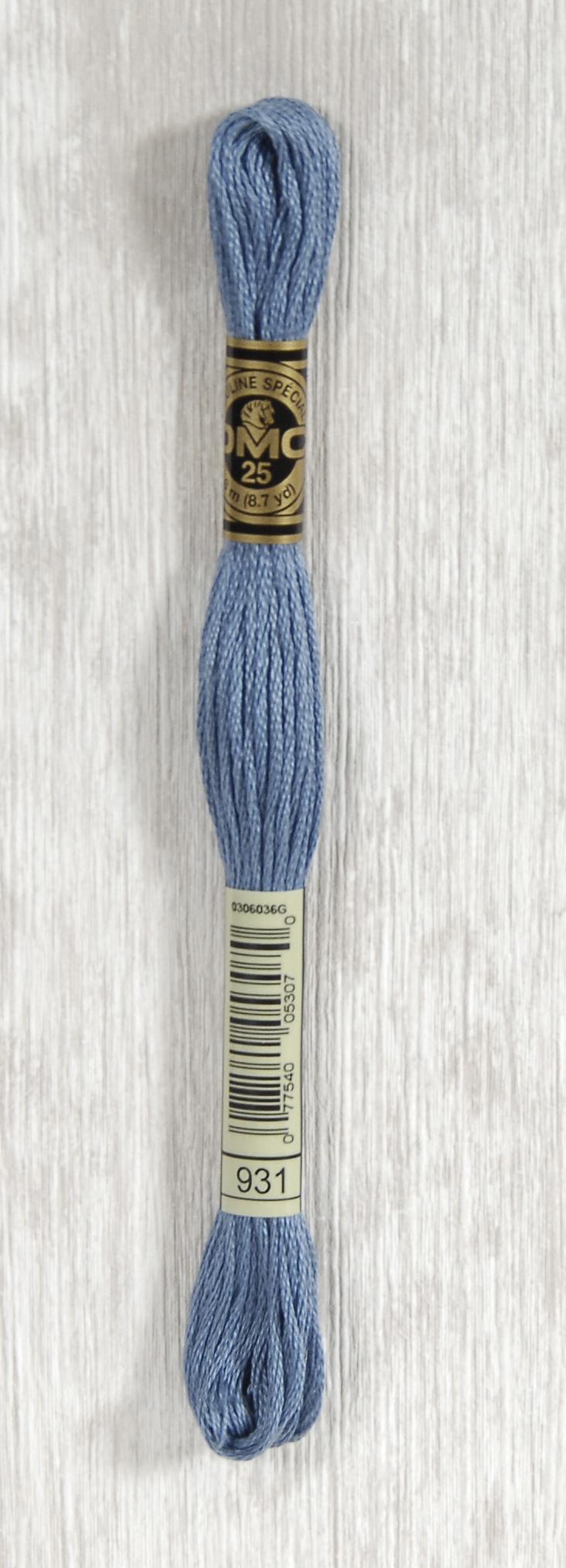 DMC Mouliné Spécial 25 Broderigarn - Farve 931, Udsalg!