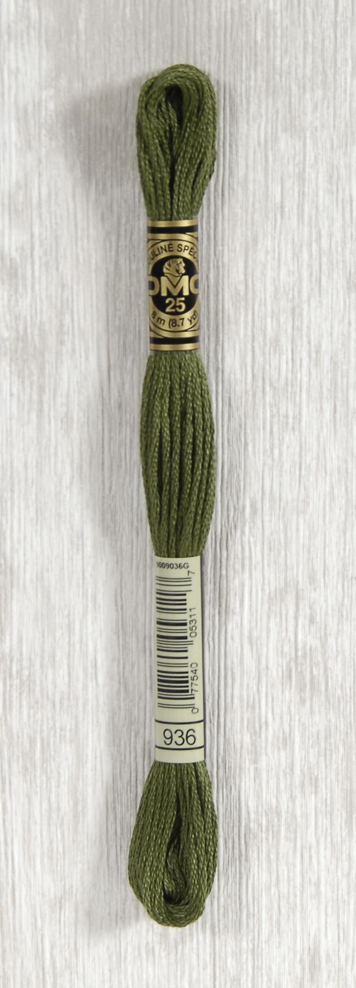 DMC Mouliné Spécial 25 Broderigarn - Farve 936 Tilbud!