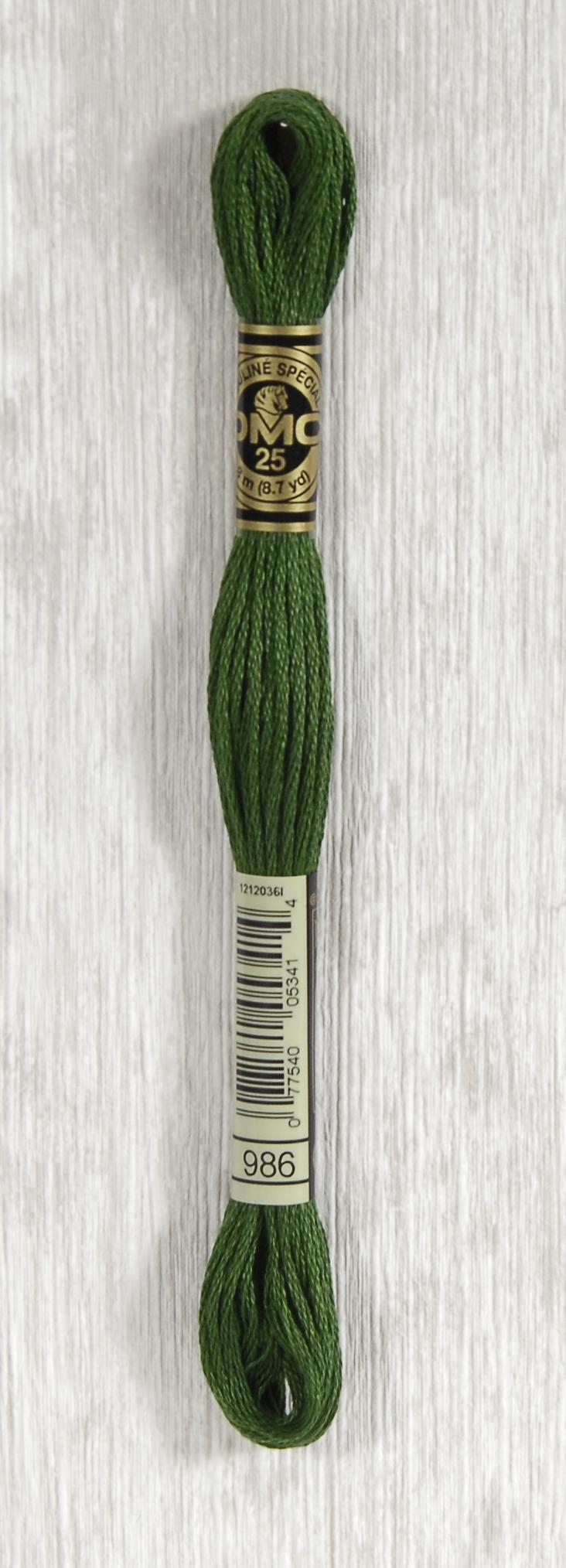 DMC Mouliné Spécial 25 Broderigarn - Farve 986 Tilbud!