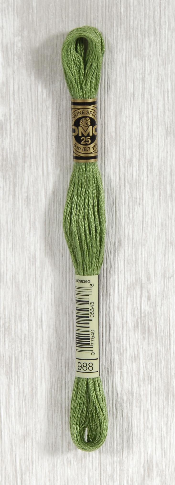 DMC Mouliné Spécial 25 Broderigarn - Farve 988 på tilbud!
