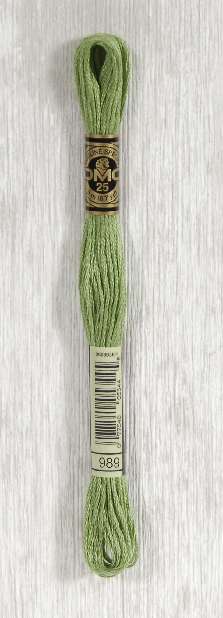 DMC Mouliné Spécial 25 Broderigarn - Farve 989 på tilbud!