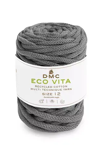 DMC Eco Vita 12 Garn - Bæredygtighed i Grå 250g