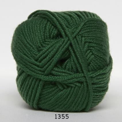 Hjertegarn Extrafine Merino 90 - 1355 Mellemgrøn Uldgarn