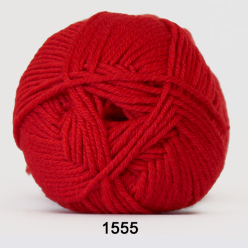 Merino Cotton Garn - Brændt Rød 50 g, Niah Design