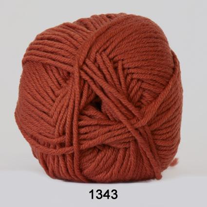 Merino Cotton Garn - Brændt Orange 50 g fra Niah Design
