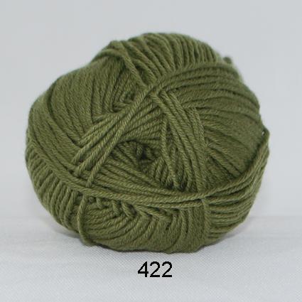 All Seasons Garn i Støvet Grøn - 50 g, Nr. 422