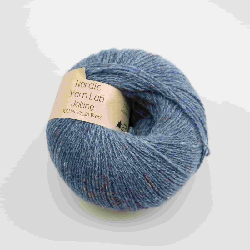 Jelling Jeans Blue - Blødt 100% Uld Garn fra Nordic Yarn Lab