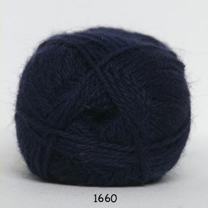 Hjerte Alpaca - Mørk Blå Uldgarn til Babyprojekter