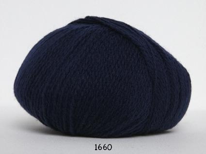 Hjerte Fine Highland Wool - Uldgarn i Mørk Blå 1660