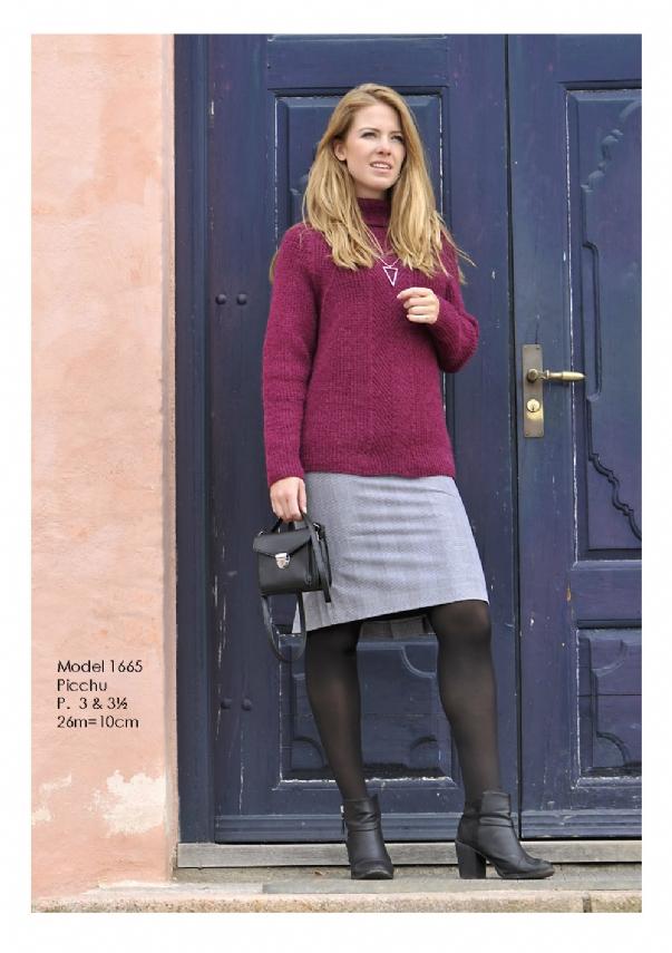 Strikkeopskrift Nr. 1665 - Kreativ Strikning til Damer