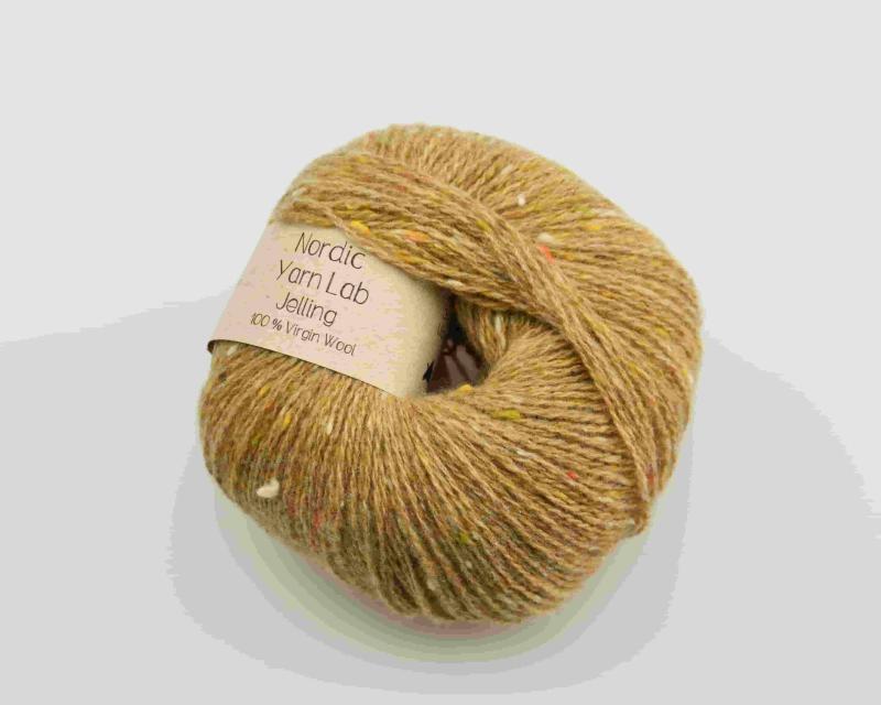 Jelling Mustard - Blødt 100% Uld Garn fra Nordic Yarn Lab