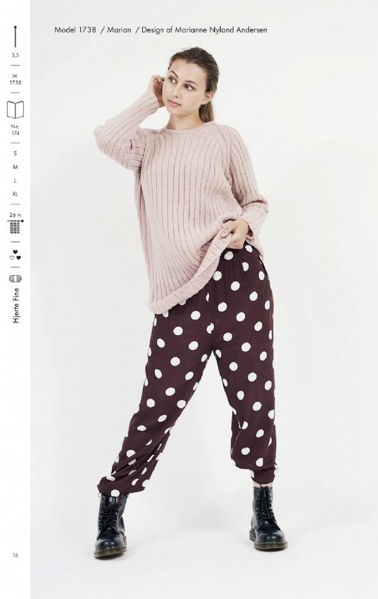 Strikkehæfte 174: Marian Rib Sweater med Raglanærmer