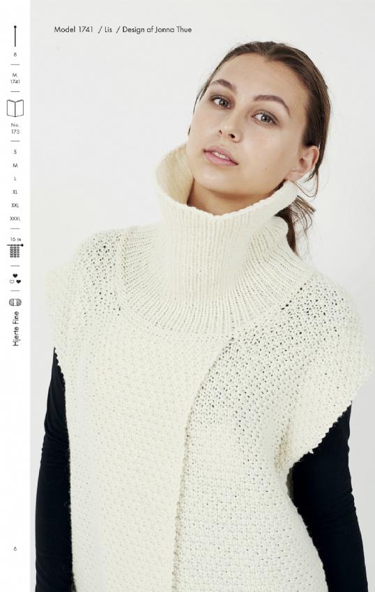Strikkehæfte 175: Oversize Vest Model Lis til kvinder