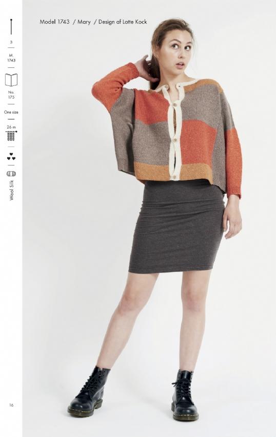 Strikkehæfte 175: Model Mary Korte Cardigan med Wool Silk