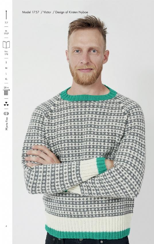 Strikkehæfte 178: Herresweater med Raglanærmer