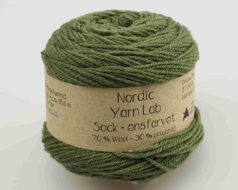 Strømpegarn Sock Gran 17 fra Nordic Yarn Lab - Ensfarvet/Flerfarvet