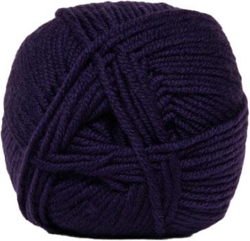 Hjertegarn Merino Cotton - Mørk Lilla, fv 1800