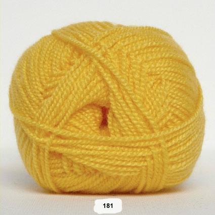 Akrylgarn fra Hjertegarn - Jette, Fv 181 Gul på tilbud