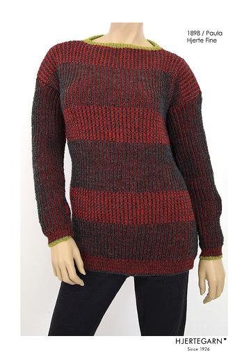 1898 Paula Strikkekit med Hjerte Fine Highland Wool
