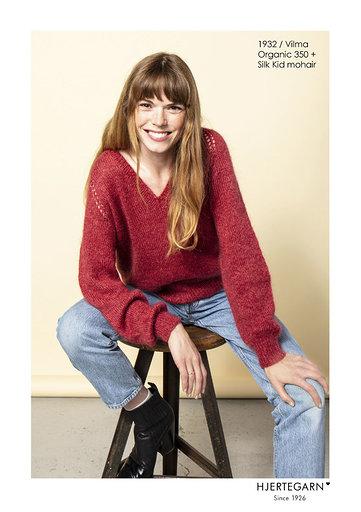1932 Vilma - Strikkeopskrift til Sweater Kit