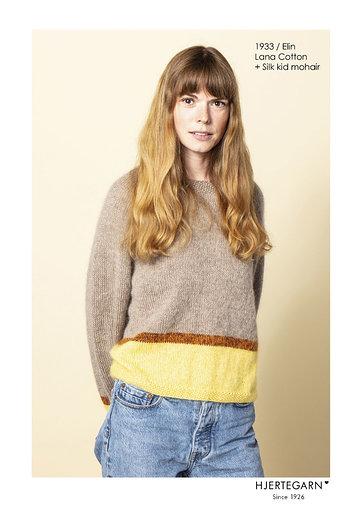 Strikkekit til Sweater 1933 Elin - Opskrift inkl. Garn