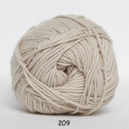 Bomuldsgarn nr. 8/4 - Hækling - 209 Lys Beige