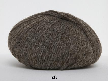 Hjerte Fine Highland Wool - Uldgarn i Lys Brun 211