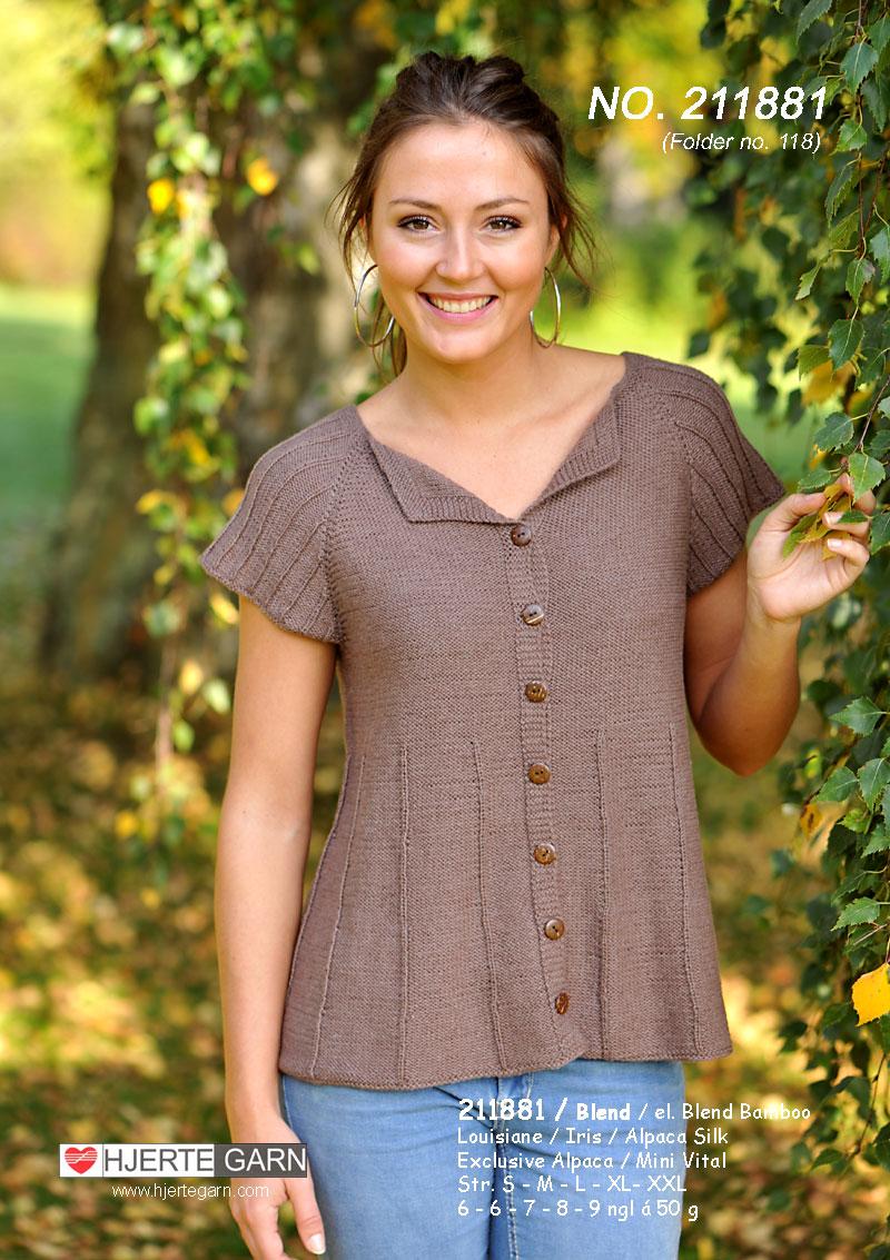 Raglan Bluse Strikkekit - Uden Montering, Sommerbluse