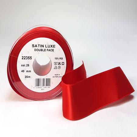 Postkasse Rød Satinbånd - Nr. 25, 3 mm til Hobbybrug
