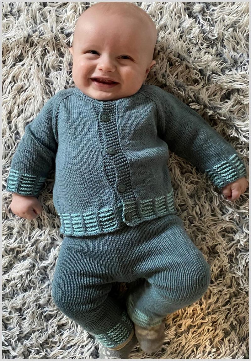 Babyopskrift Nohr 2604 med Lana Cotton Garn til Baby