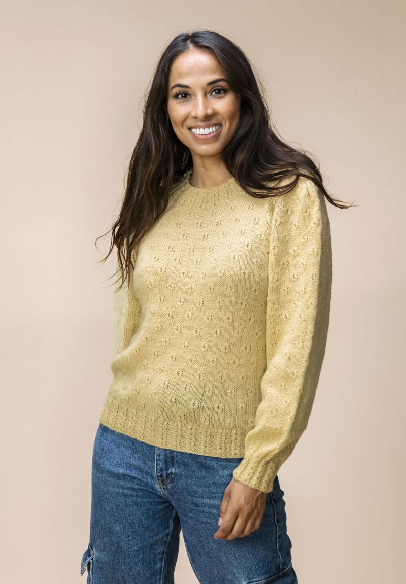 Strikkekit 2625 med Brushed Armonia Hjertegarn