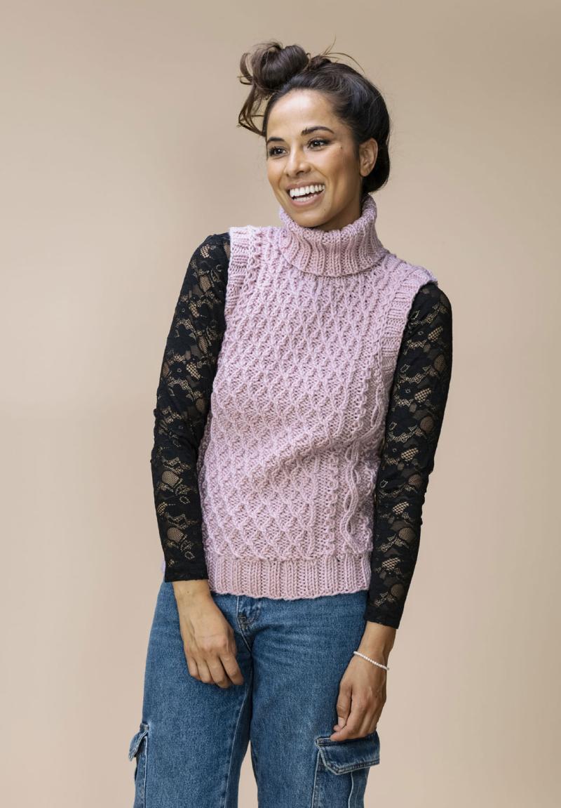 Strikkekit Model 2632 Julie med Nanoq Garn fra Hjertegarn