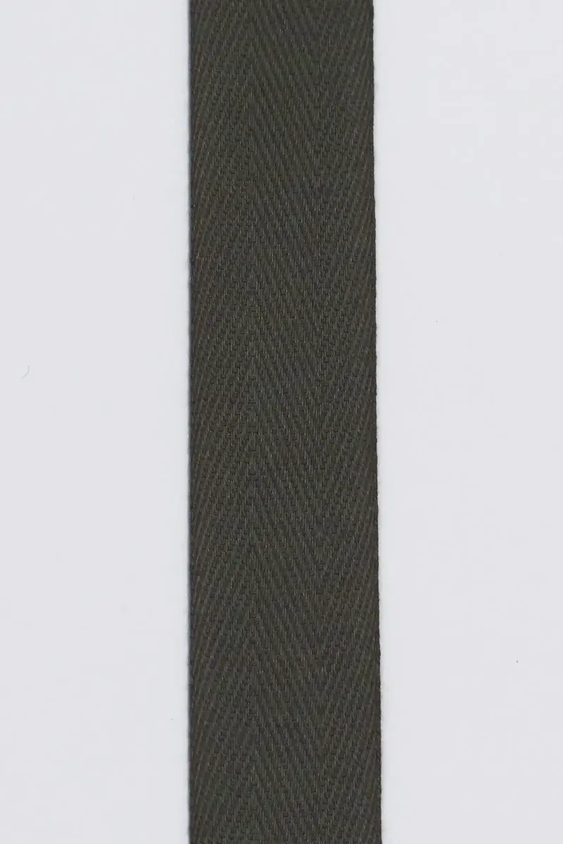 Sildebensvævet Bomuldsbånd 30 mm - 940 Nougart Tilbud!