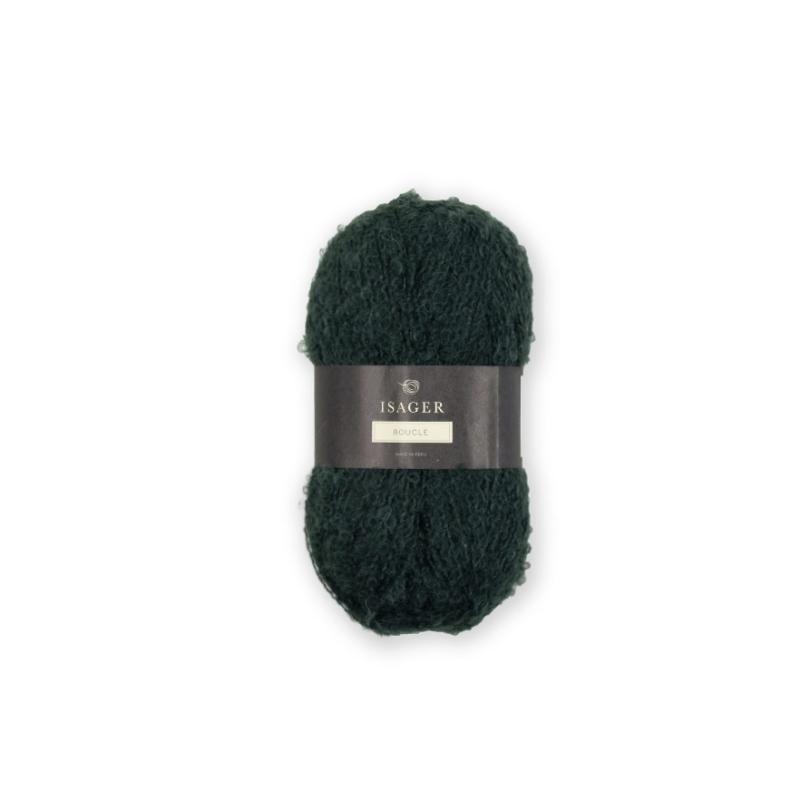 Bouclé 37 Garn fra Isager - 100% Alpaca, Blå