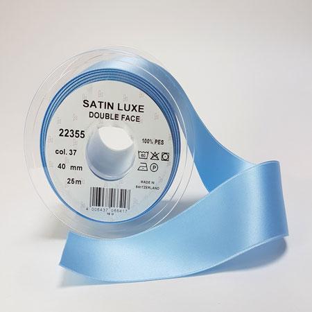 Lys Blå Satinbånd - Perfekt til Pynt og Hobby 40 mm