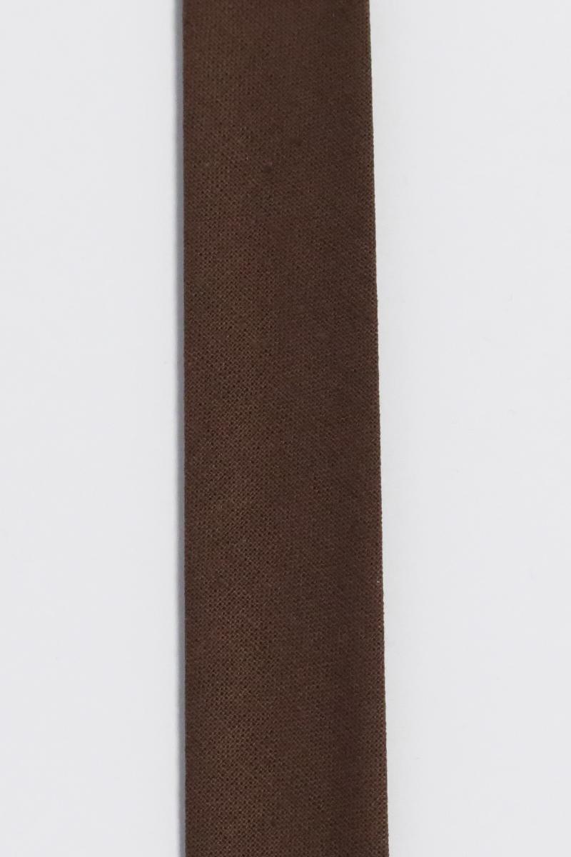 Kantbånd i Bomuld 20 mm - Chokolade Brun, Fv 4187